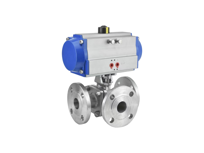 進口氣動三通球閥