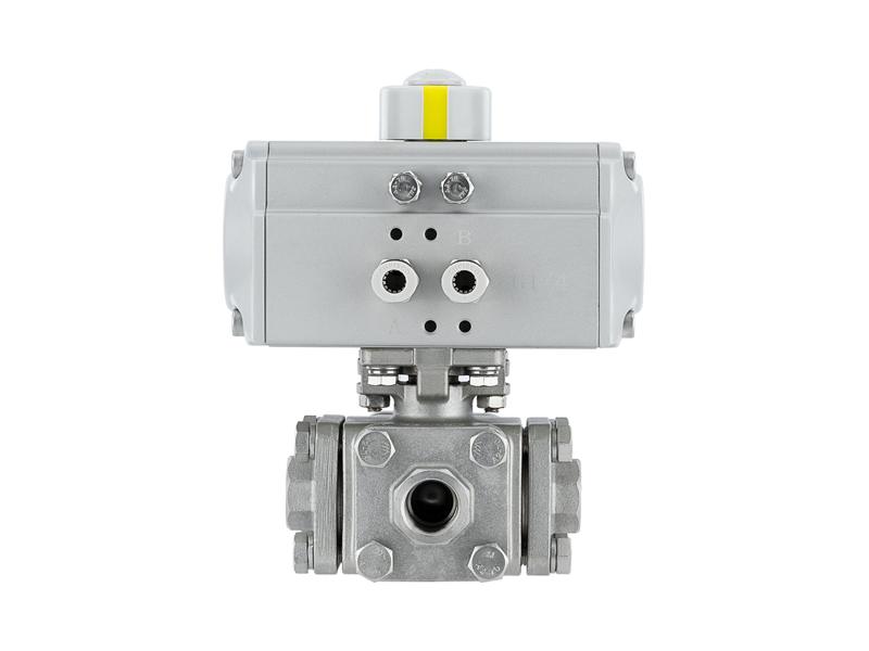 進口氣動四通球閥