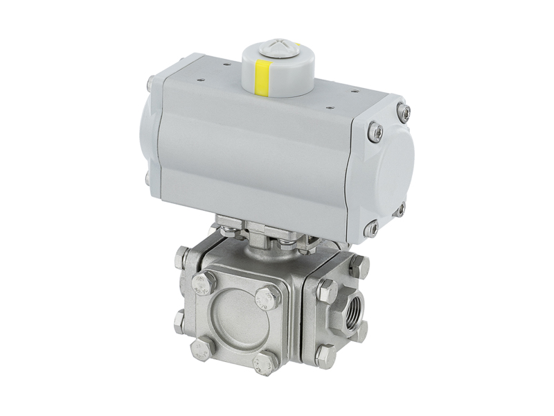 進口氣動四通球閥