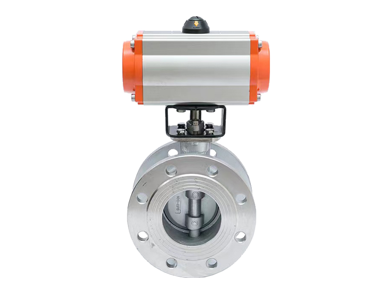 進口氣動法蘭蝶閥