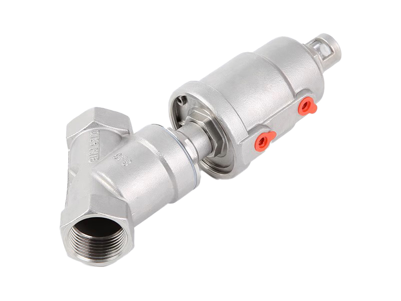 進口內螺紋氣動角座閥